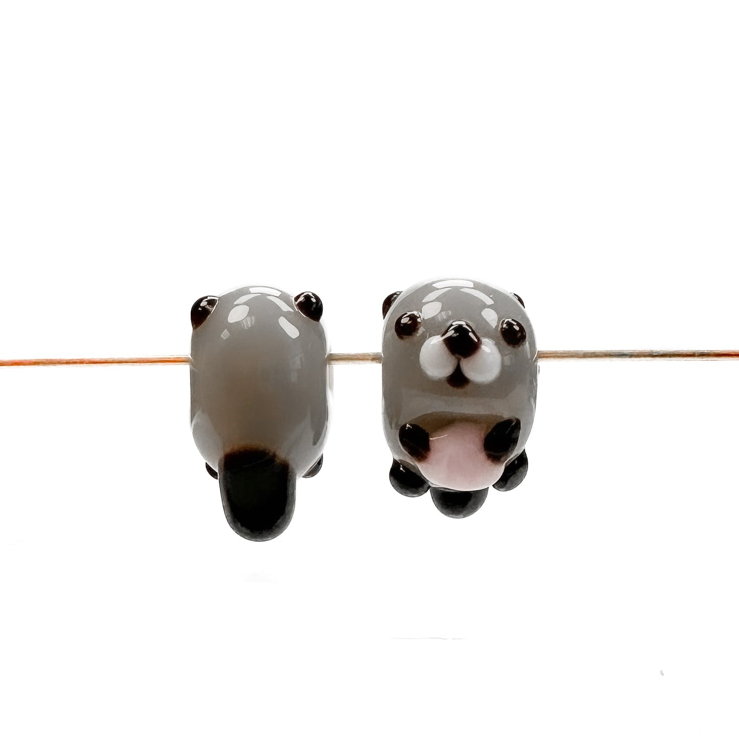 Chibi Handmade Glass Beads - Sea Otter (LB168)