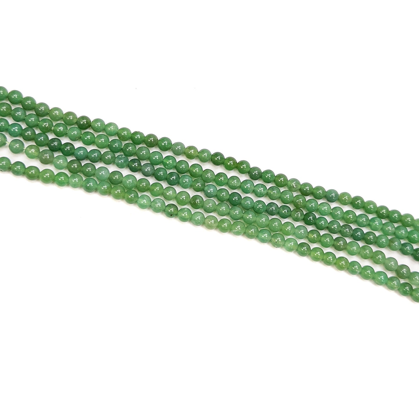 Chrysoprase 4mm Smooth Round Bead - 7.75" Strand-The Bead Gallery Honolulu