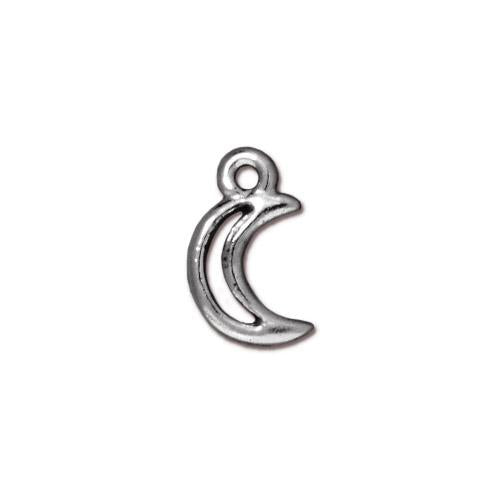 Crescent Moon Charm (2 Colors Available) - 2 pcs.