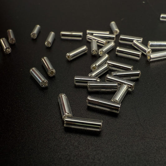 Crystal Clear Seed Bead - 6mm Bugle (SB592)-The Bead Gallery Honolulu