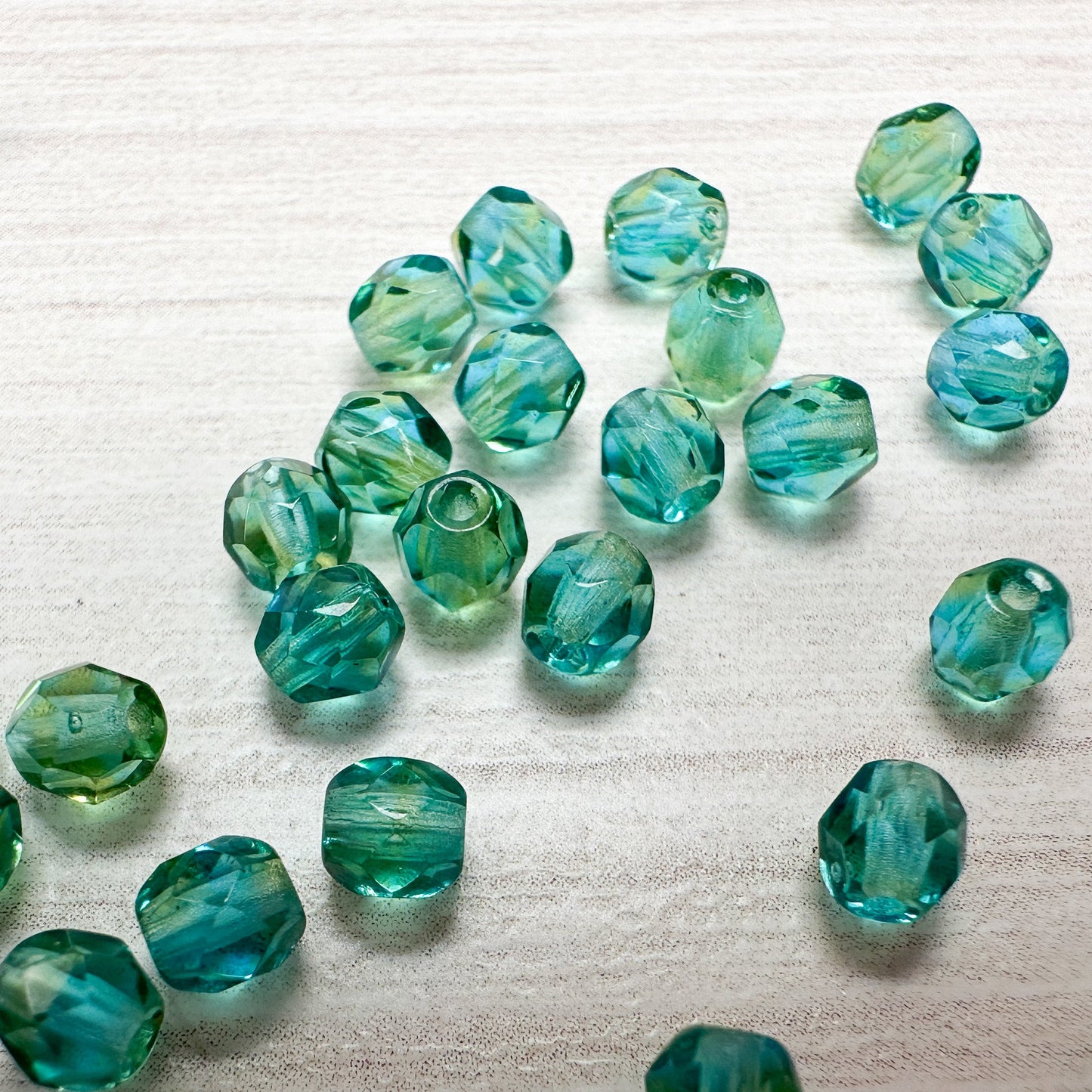 Czech 3x4mm Faceted Fire Polish Bead - 7.25" Strand (CZ581)