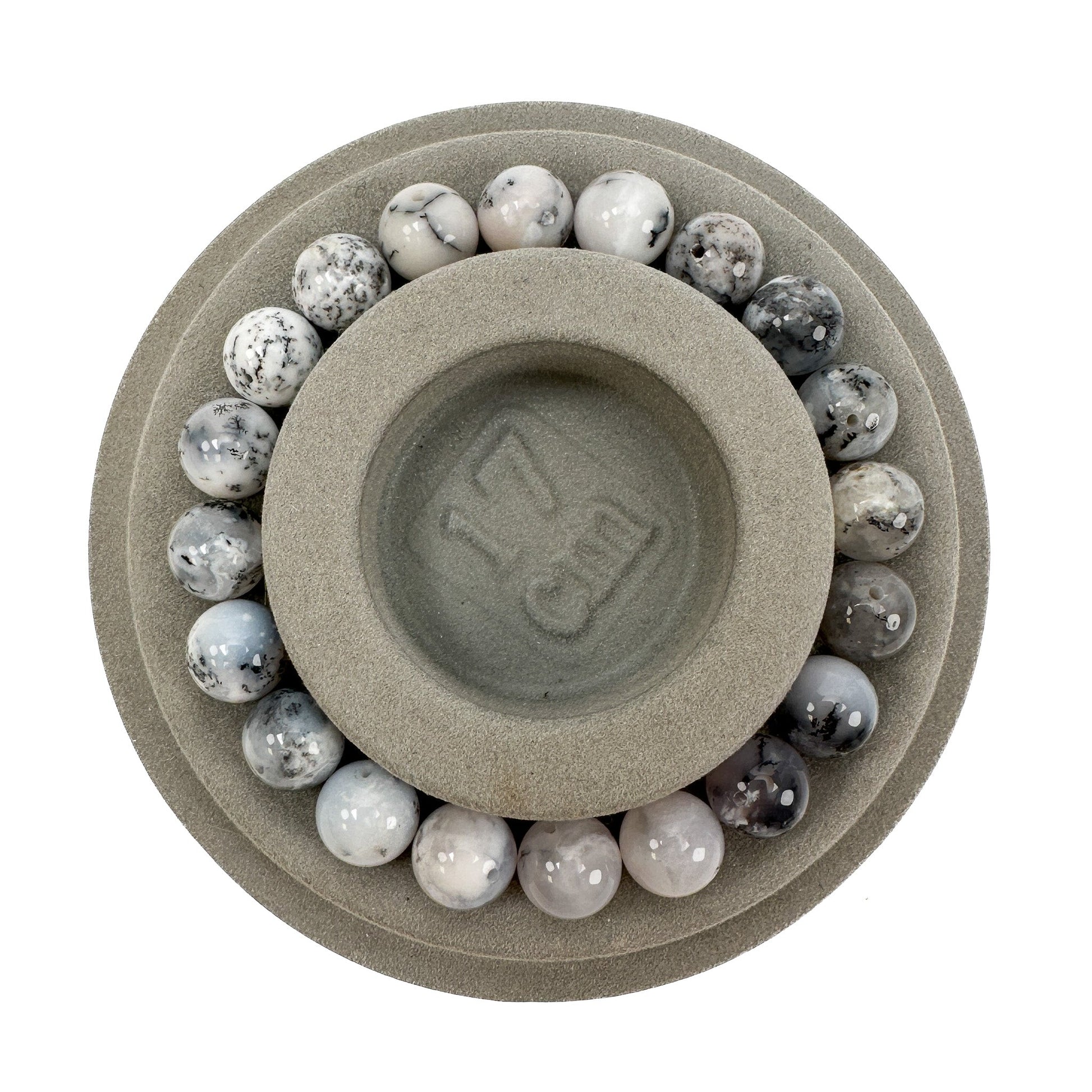 Dendritic Agate 10mm Round Bead - 7.5" Strand (GEM1719)-The Bead Gallery Honolulu