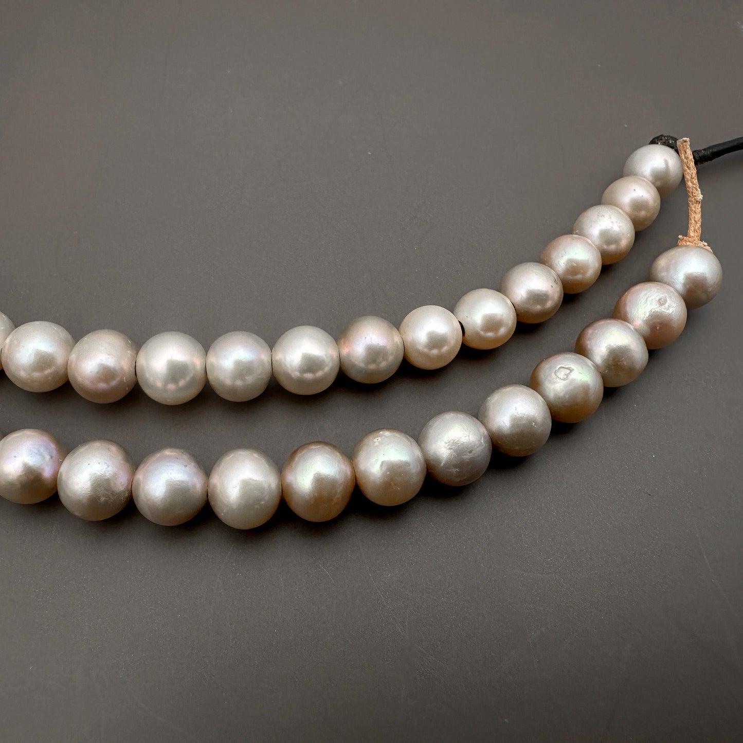 Dusty Mauve 9mm Potato with Large Hole Freshwater Pearl Bead (GEM1819/P2447)