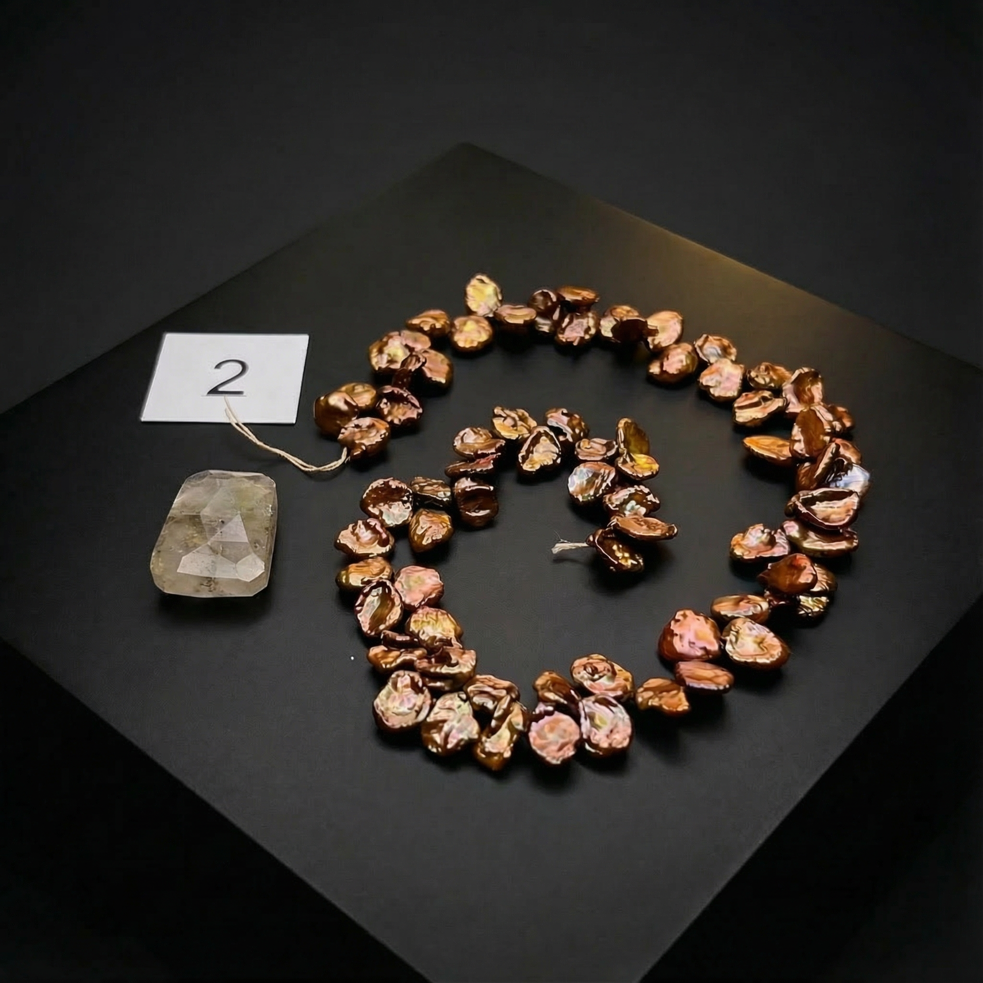 02 - Copper Keshi Pearls and Quartz – The Bead Gallery Honolulu