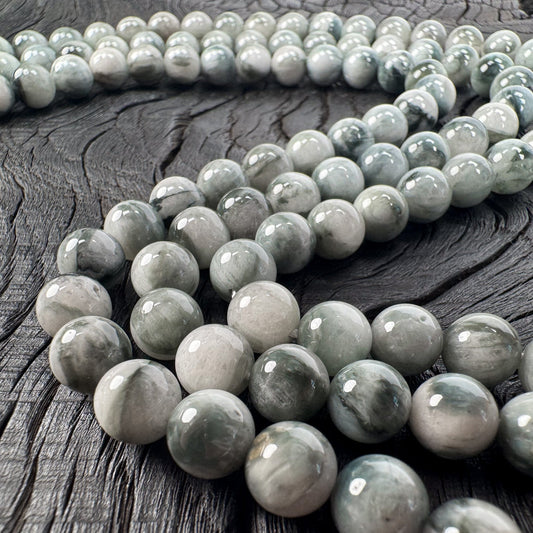 Eagle Eye Quartz 8mm Smooth Round Bead - 7.5" Strand (GEM2344)-The Bead Gallery Honolulu