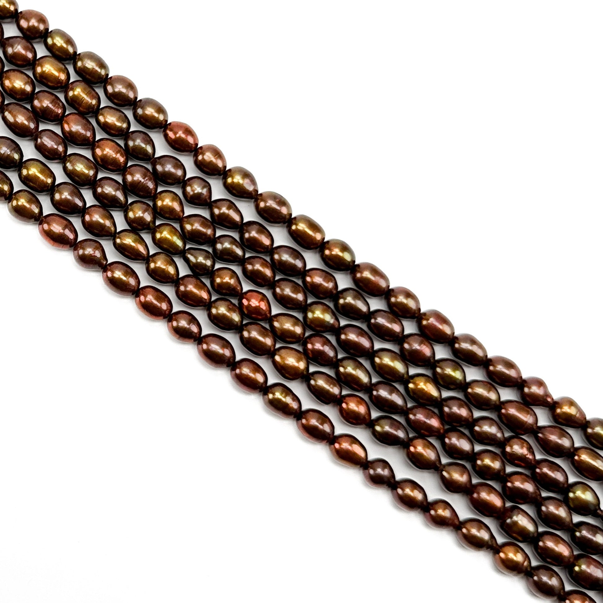 Freshwater Pearl 8-9mm Brown Potato Bead - 8" Strand (GEM2257)-The Bead Gallery Honolulu