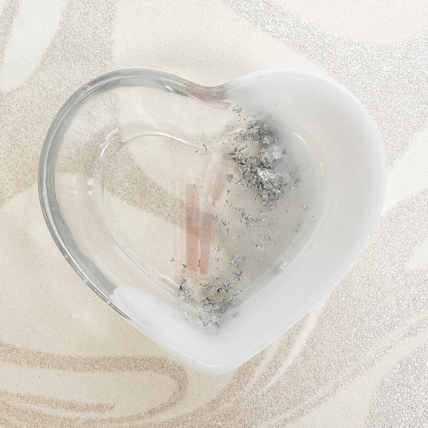 Gemstone Resin Heart Bowl (12 Varieties) - 1 pc.-The Bead Gallery Honolulu