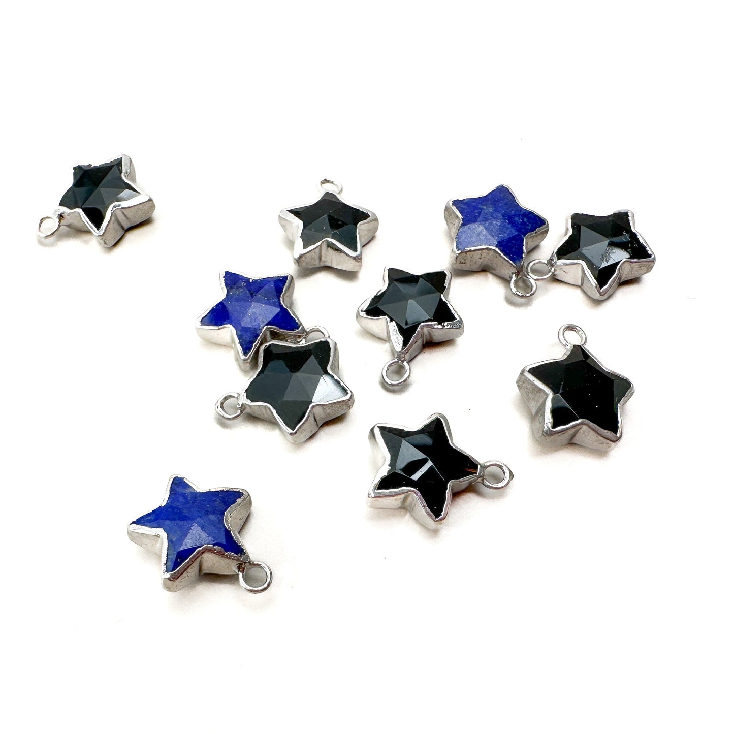 Gemstone Star Pendant - 1 pc. (P3216)