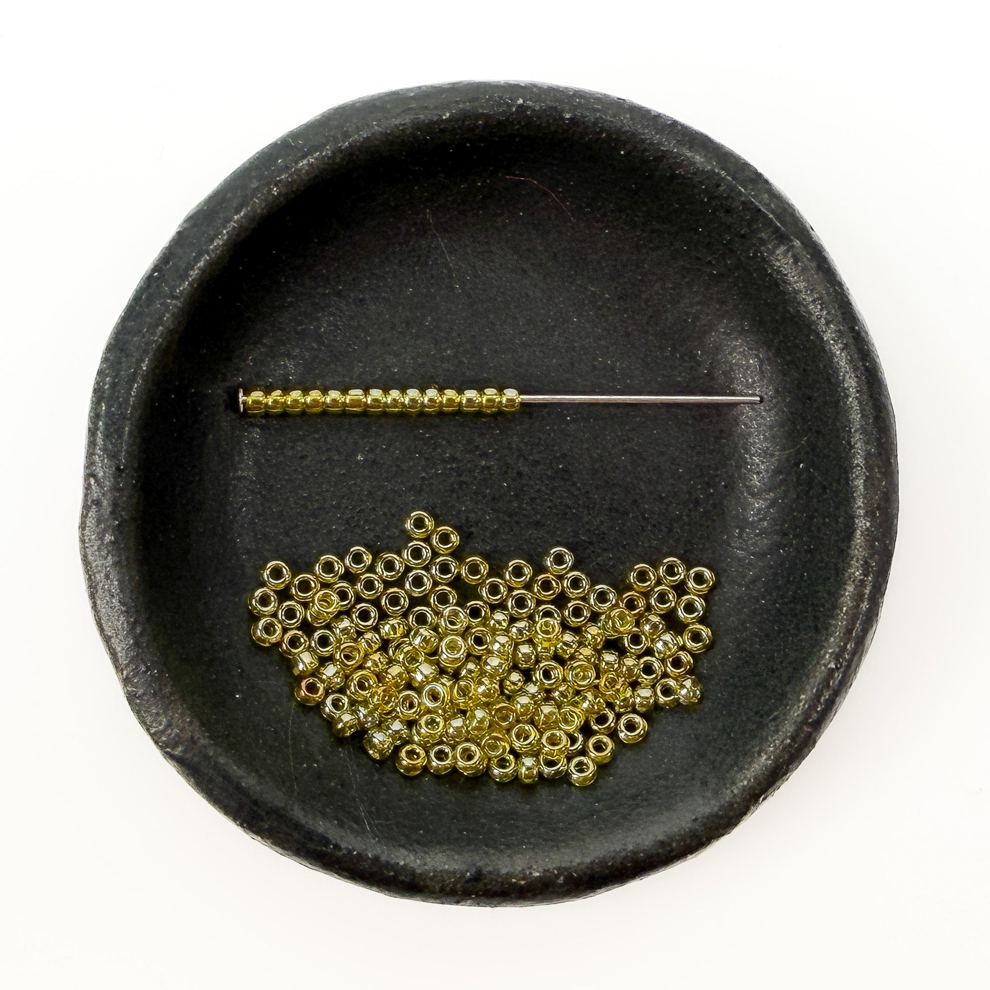 Golden Olive Glow Seed Bead - Miyuki 11/0 Round (SB392)-The Bead Gallery Honolulu