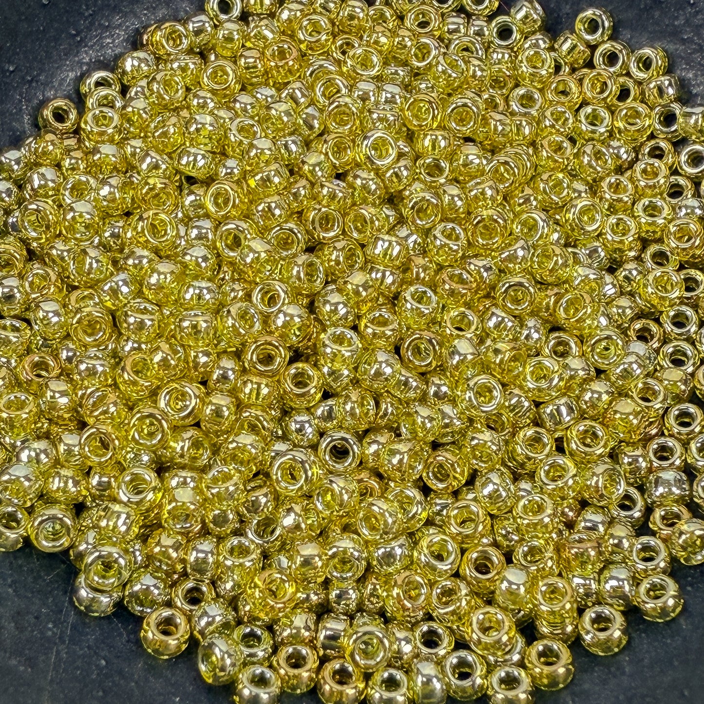 Golden Olive Glow Seed Bead - Miyuki 11/0 Round (SB392)-The Bead Gallery Honolulu