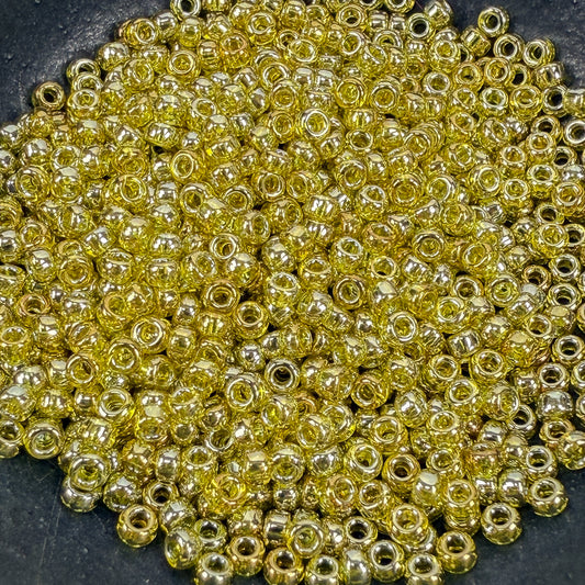 Golden Olive Glow Seed Bead - Miyuki 11/0 Round (SB392)-The Bead Gallery Honolulu