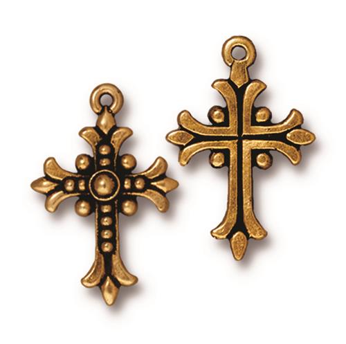 Goth Cross Charm (3 Colors Available) - 2 pcs.