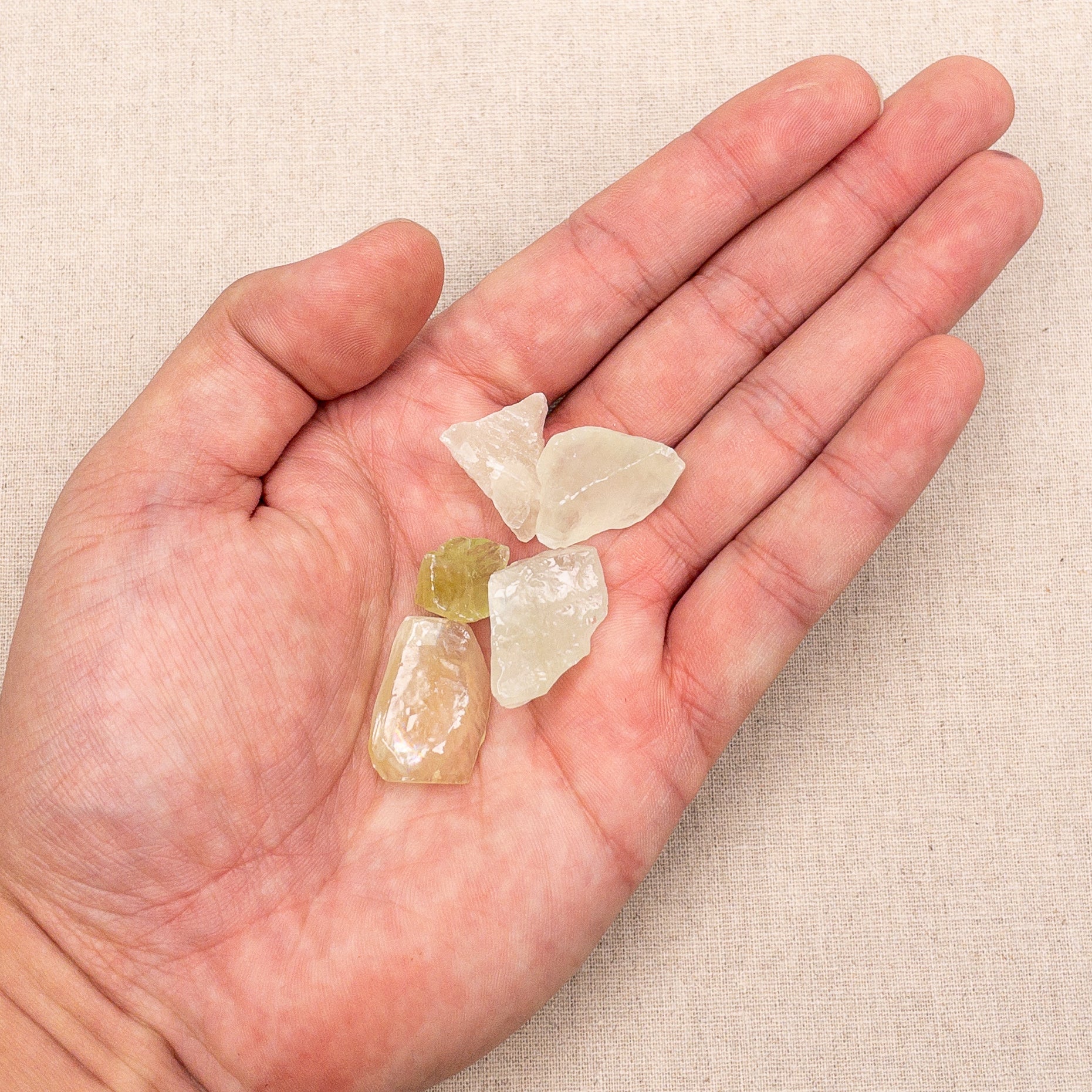 Green Calcite Small Rough Specimen - 3 pcs.