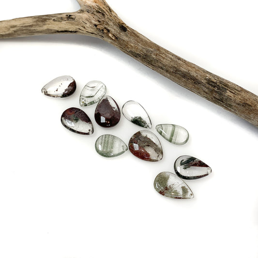 Green Phantom Quartz Focal Pendant - Size and Color Varies