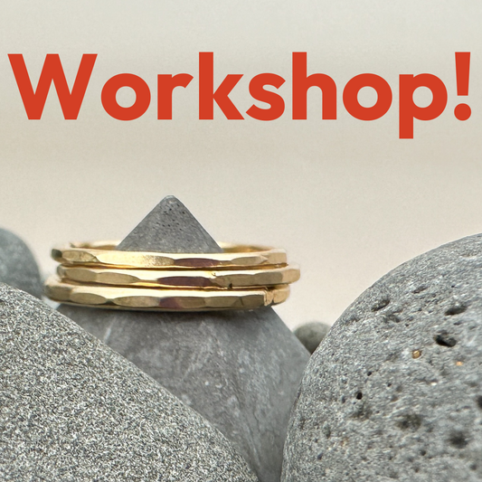 Handcraft 2 Hammered Rings: DIY Jewelry Workshop (RINGEXP)-The Bead Gallery Honolulu