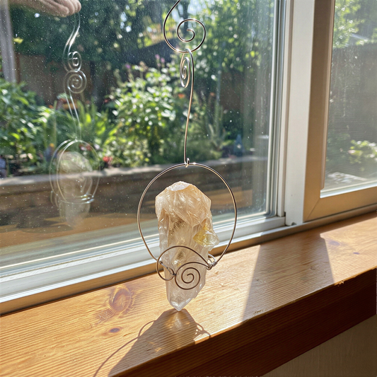 Citrine Crystal Light Catcher D - 1 pc. (J234)
