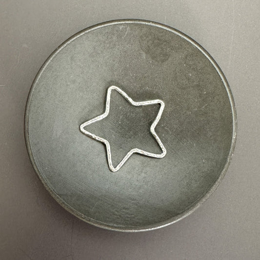Handmade Pure Silver Star Pendant 218mm - Hammered Finish, Artisan Crafted, Silver Star Charm for Jewelry Making - 1 pc. (M1933)-The Bead Gallery Honolulu