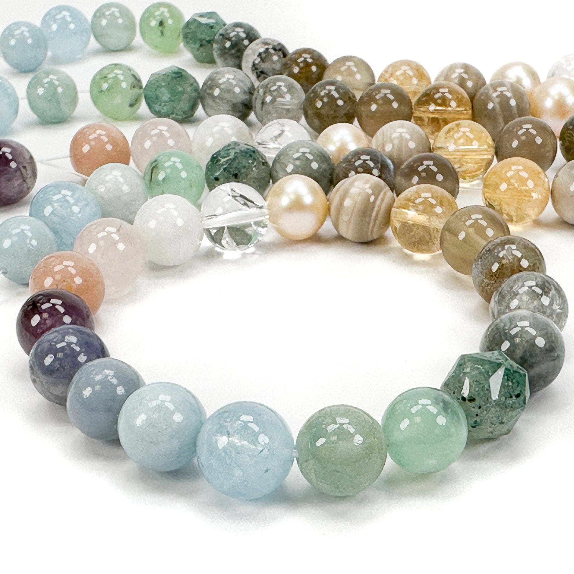 Harmony of the Seas Gemstone Bead Mix - 19 pcs. (MIX105)-The Bead Gallery Honolulu
