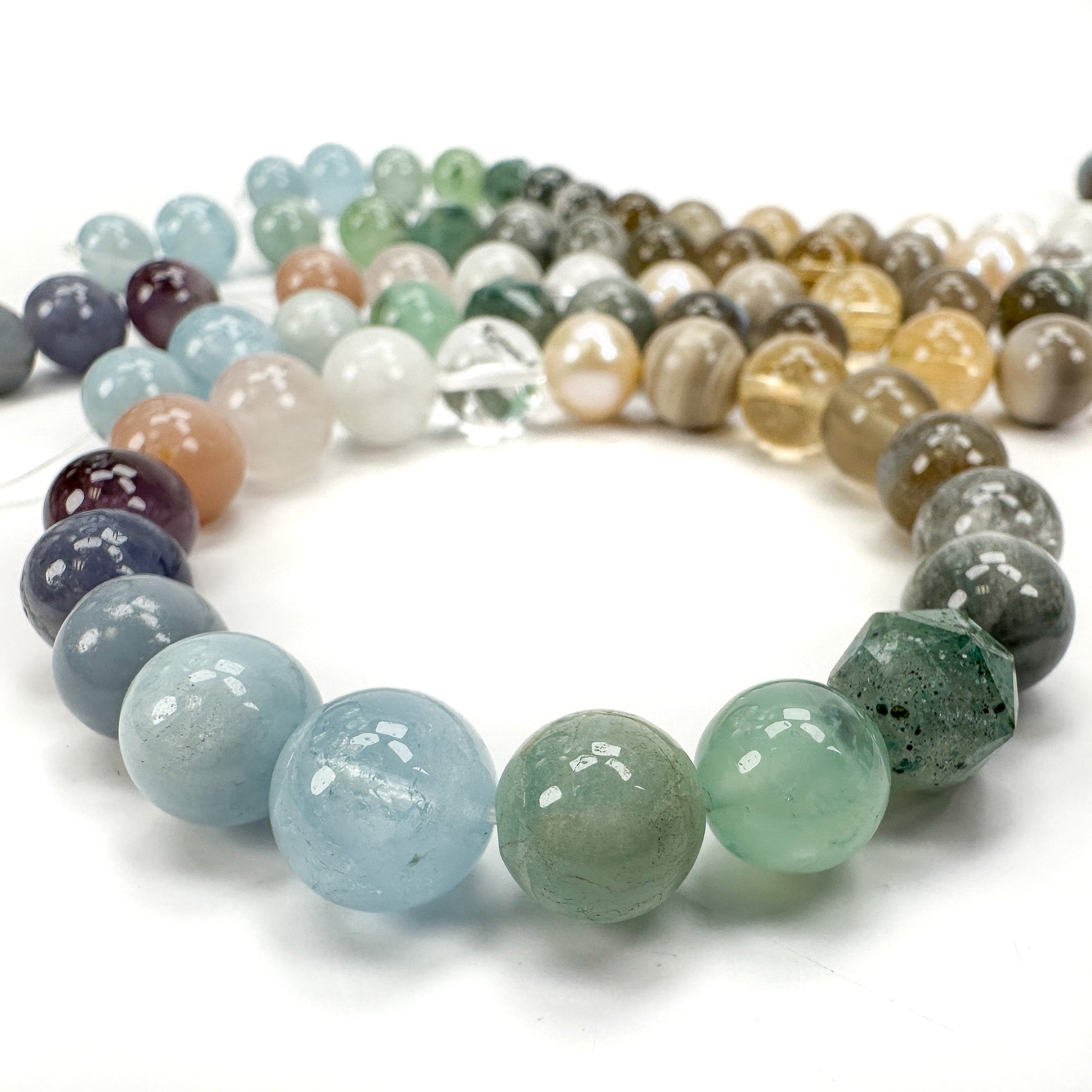 Harmony of the Seas Gemstone Bead Mix - 19 pcs. (MIX105)-The Bead Gallery Honolulu