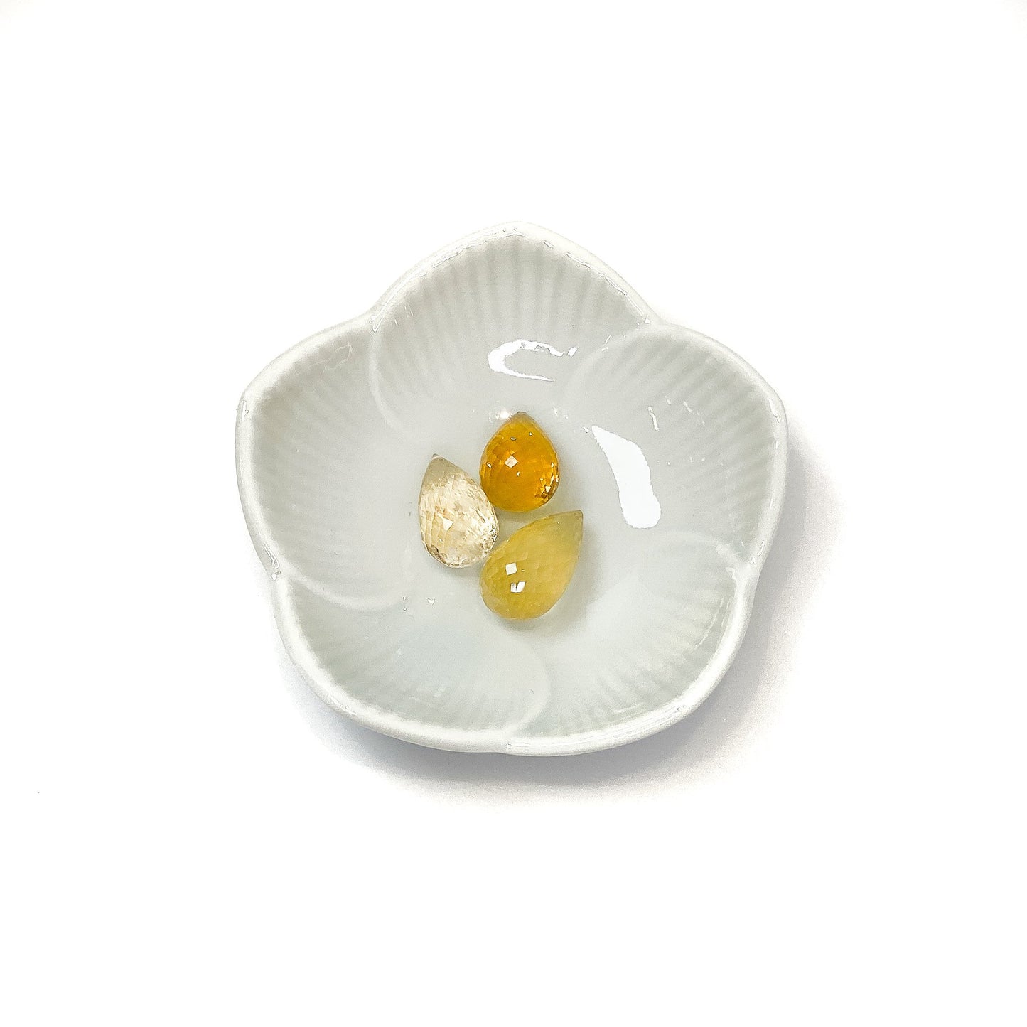 Heliodor ~9x15mm Faceted Tip Drill Briolette Drop Bead (2 Colors Available) - 1 pc.