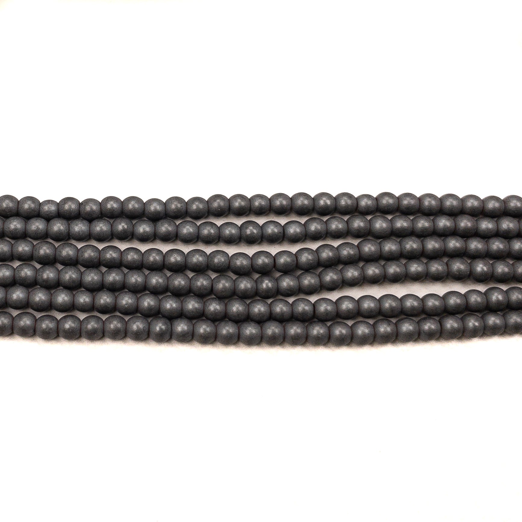 Hematite 3mm Round Bead - 15.5" Strand