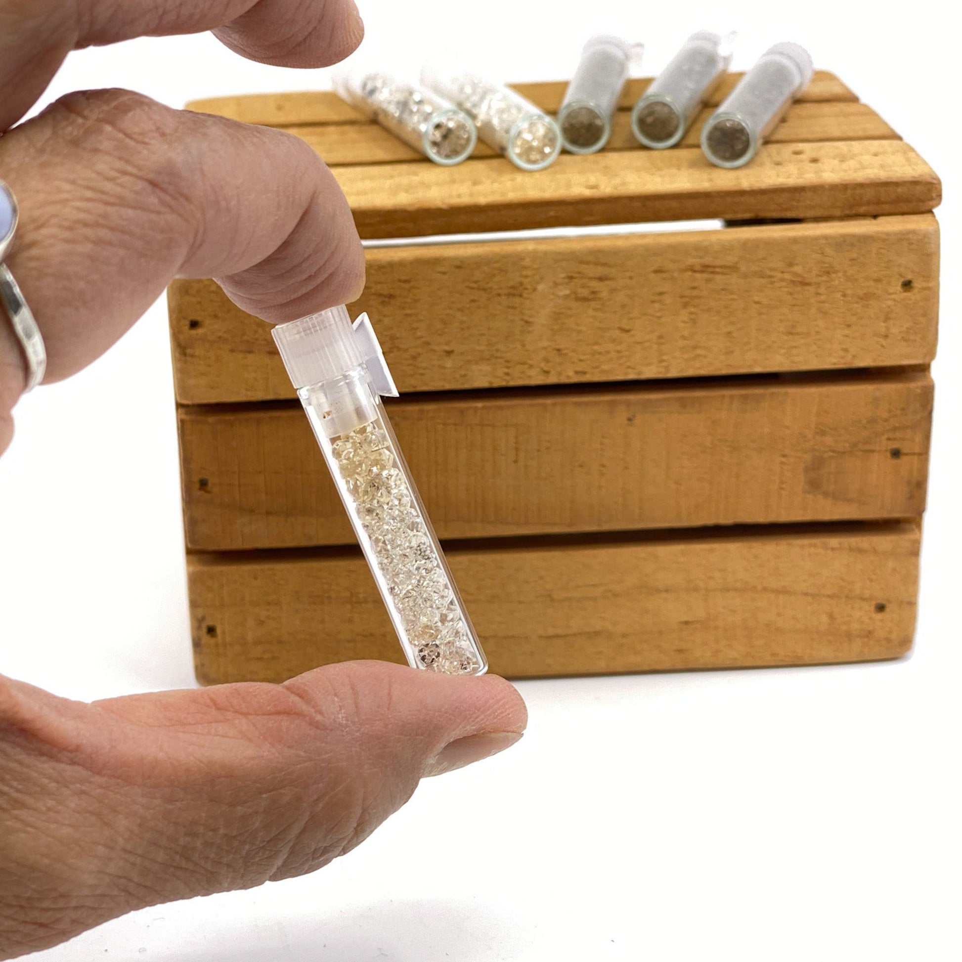 Herkimer Diamond Specimen In Vial - 1 pc.