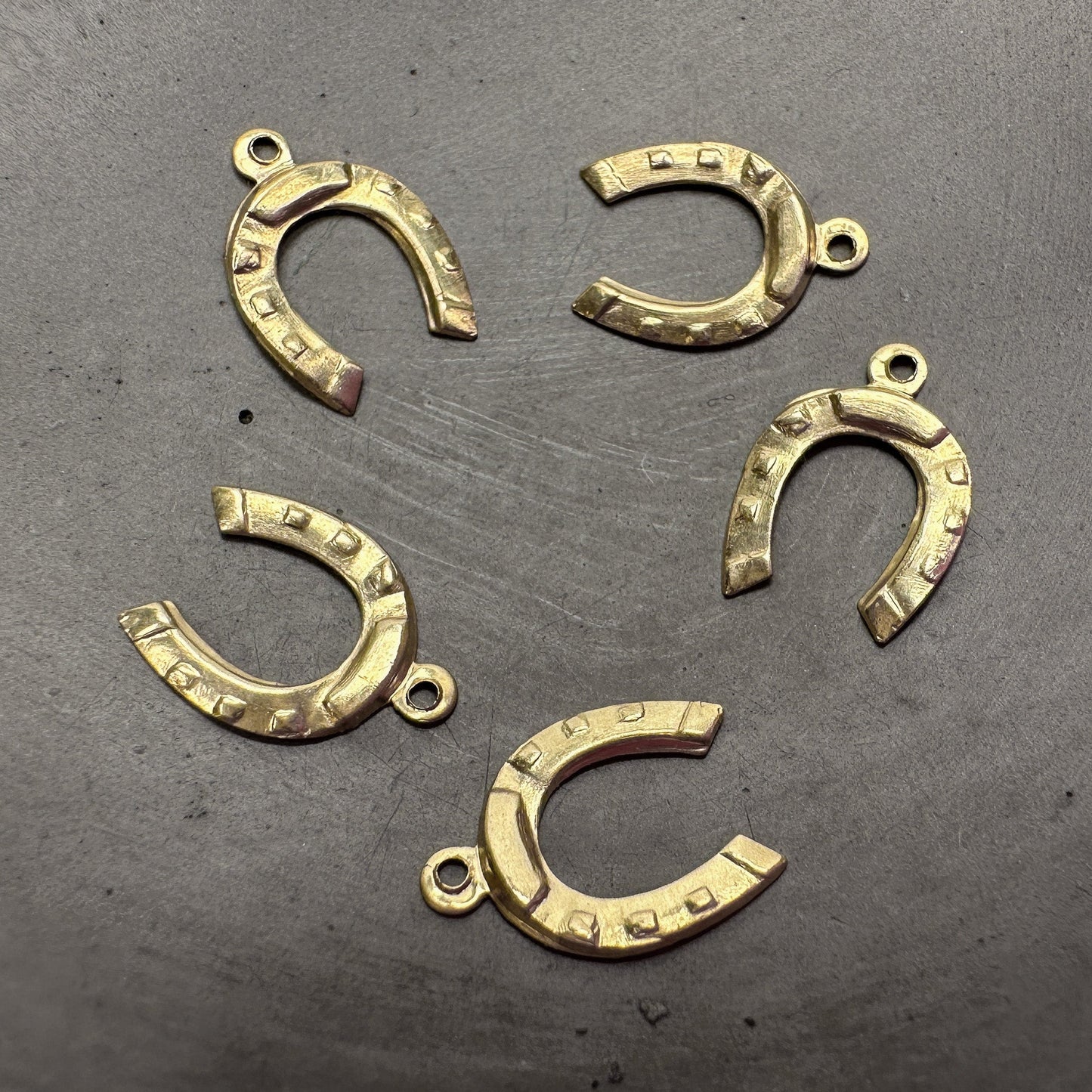 Horseshoe Charm (Gold Filled) - 1 pc. (M1761)-The Bead Gallery Honolulu