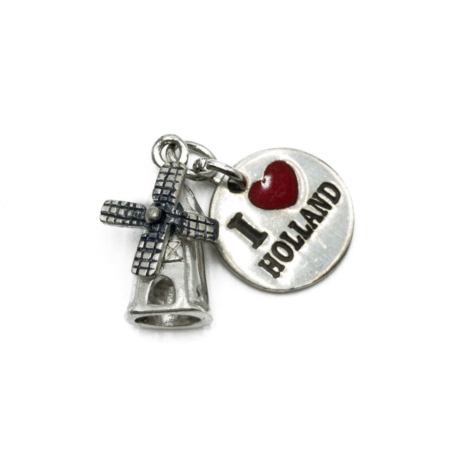 I Love Holland Travel Charm - 1 pc. (M2056)-The Bead Gallery Honolulu