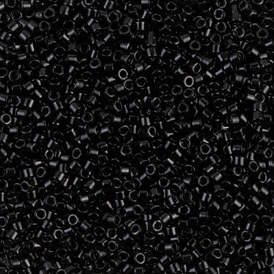 Jet Black Seed Bead - Miyuki 11/0 Delica