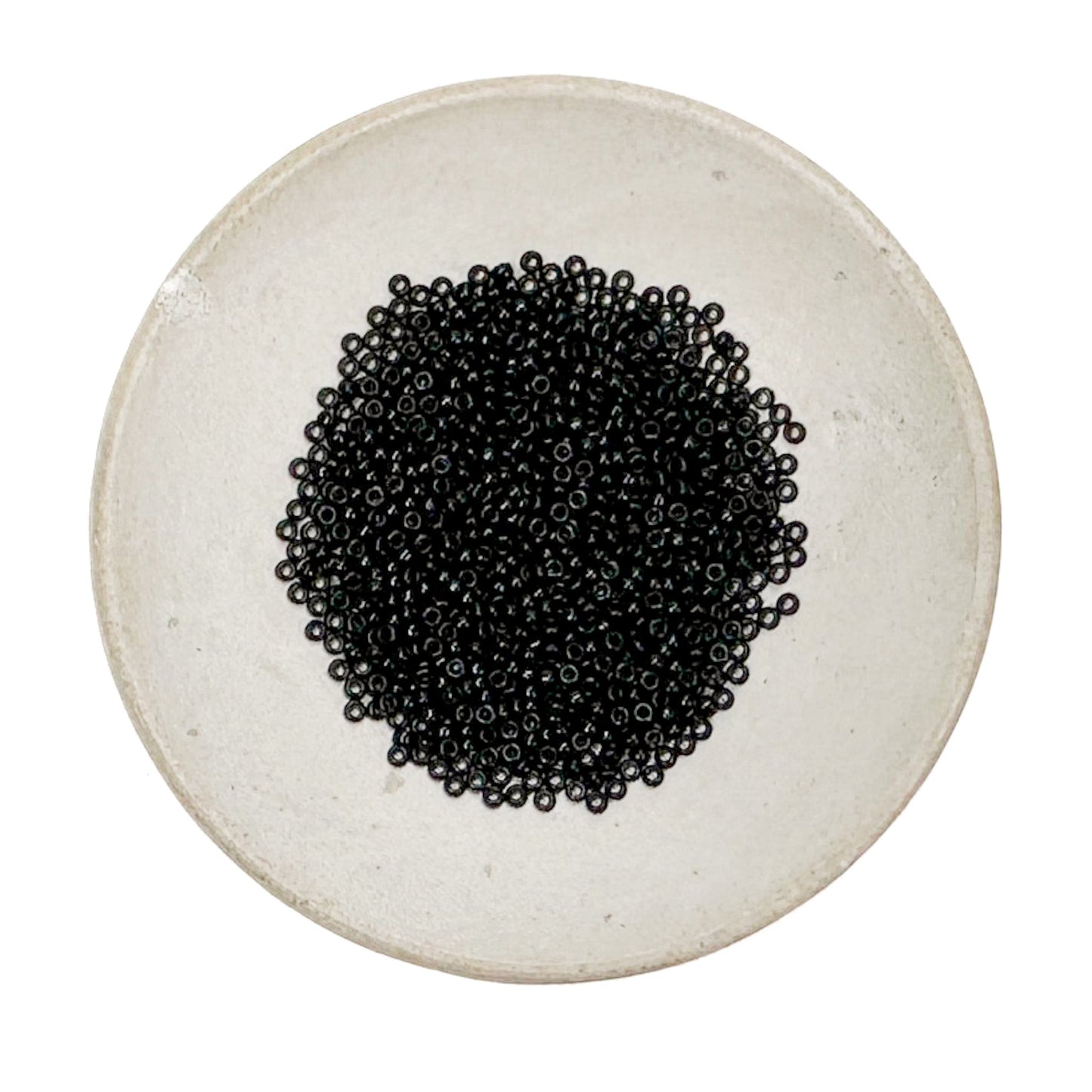 Jet Black Seed Bead - Miyuki 15/0 Round-The Bead Gallery Honolulu