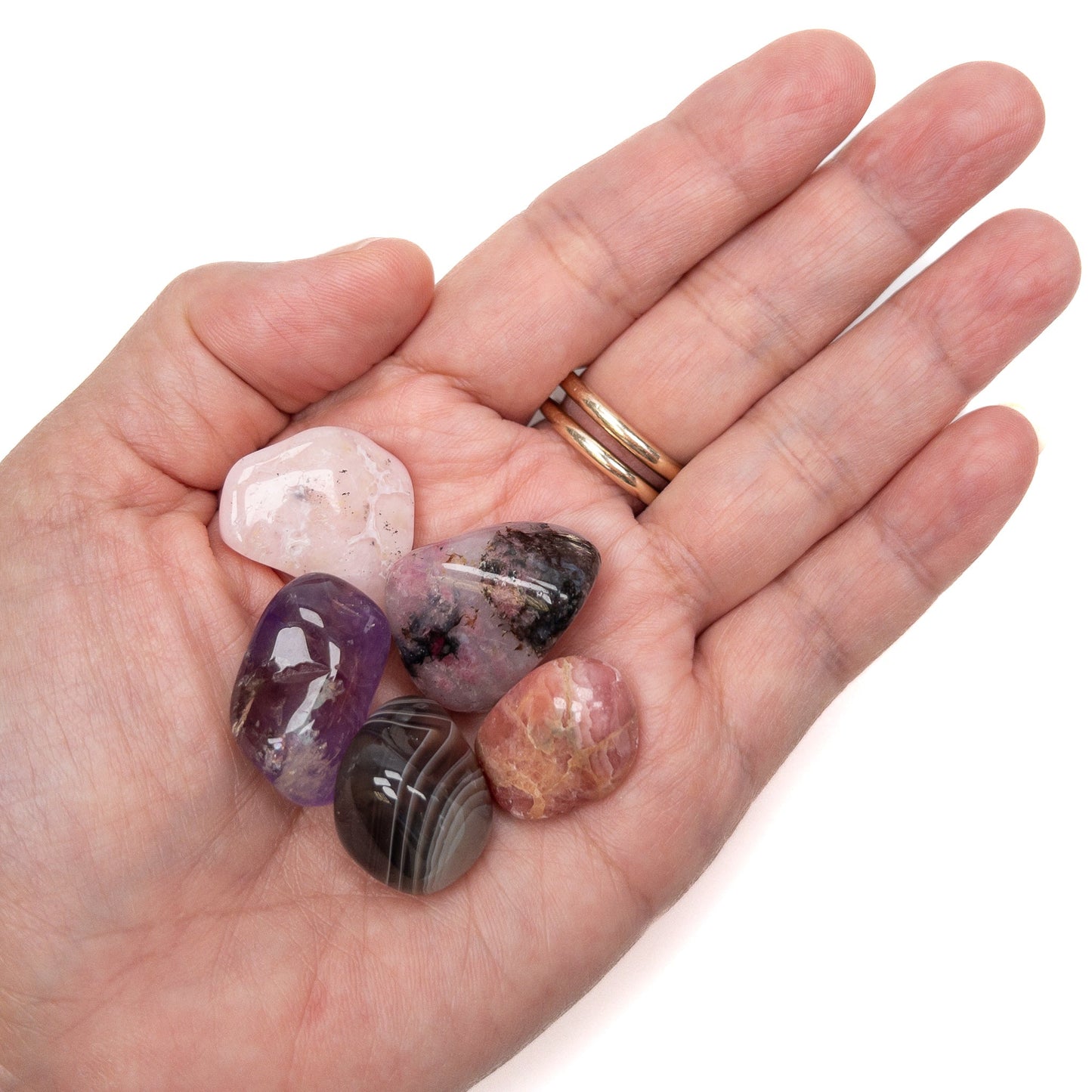 Joy's Tumbled Stone Mix for the New Year (Heart Full of Love) - 5 pcs.