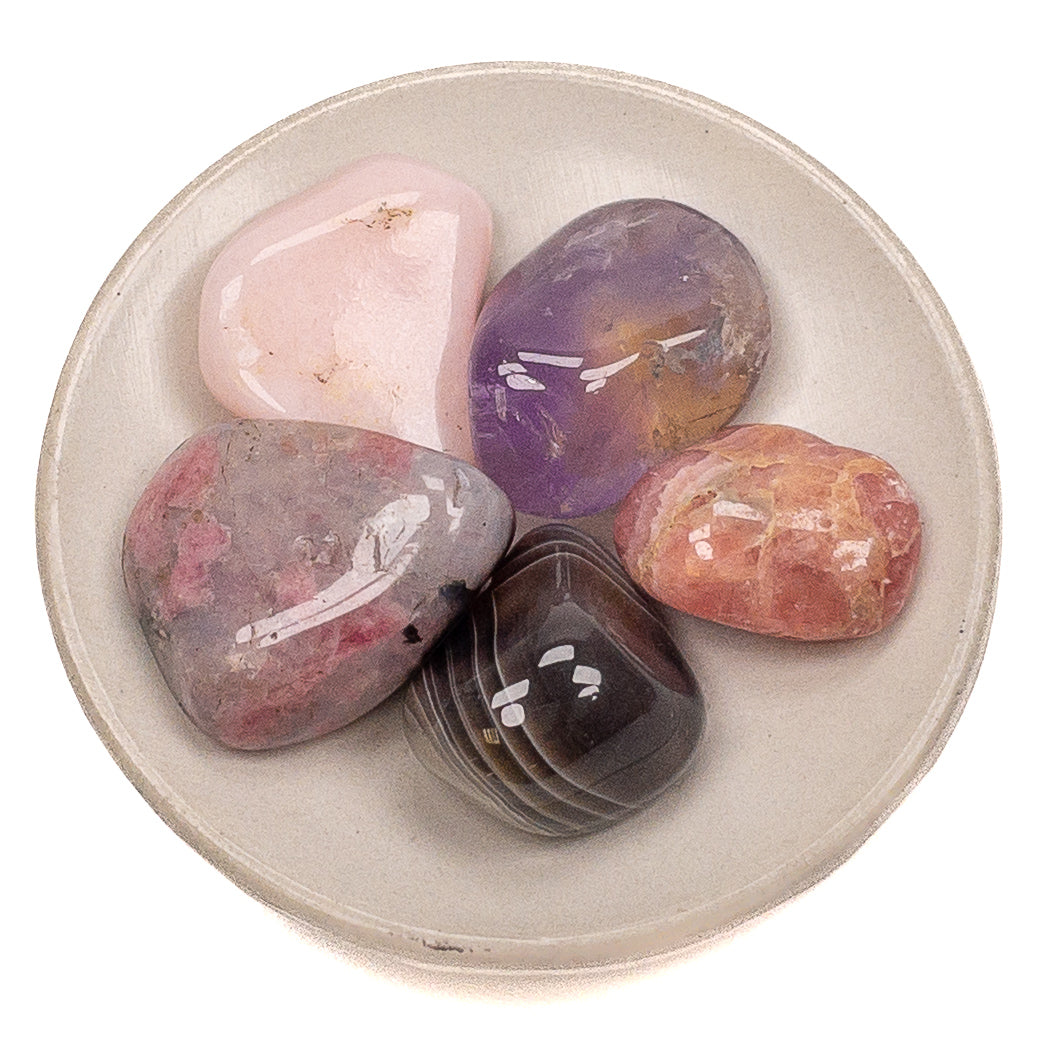 Joy's Tumbled Stone Mix for the New Year (Heart Full of Love) - 5 pcs.