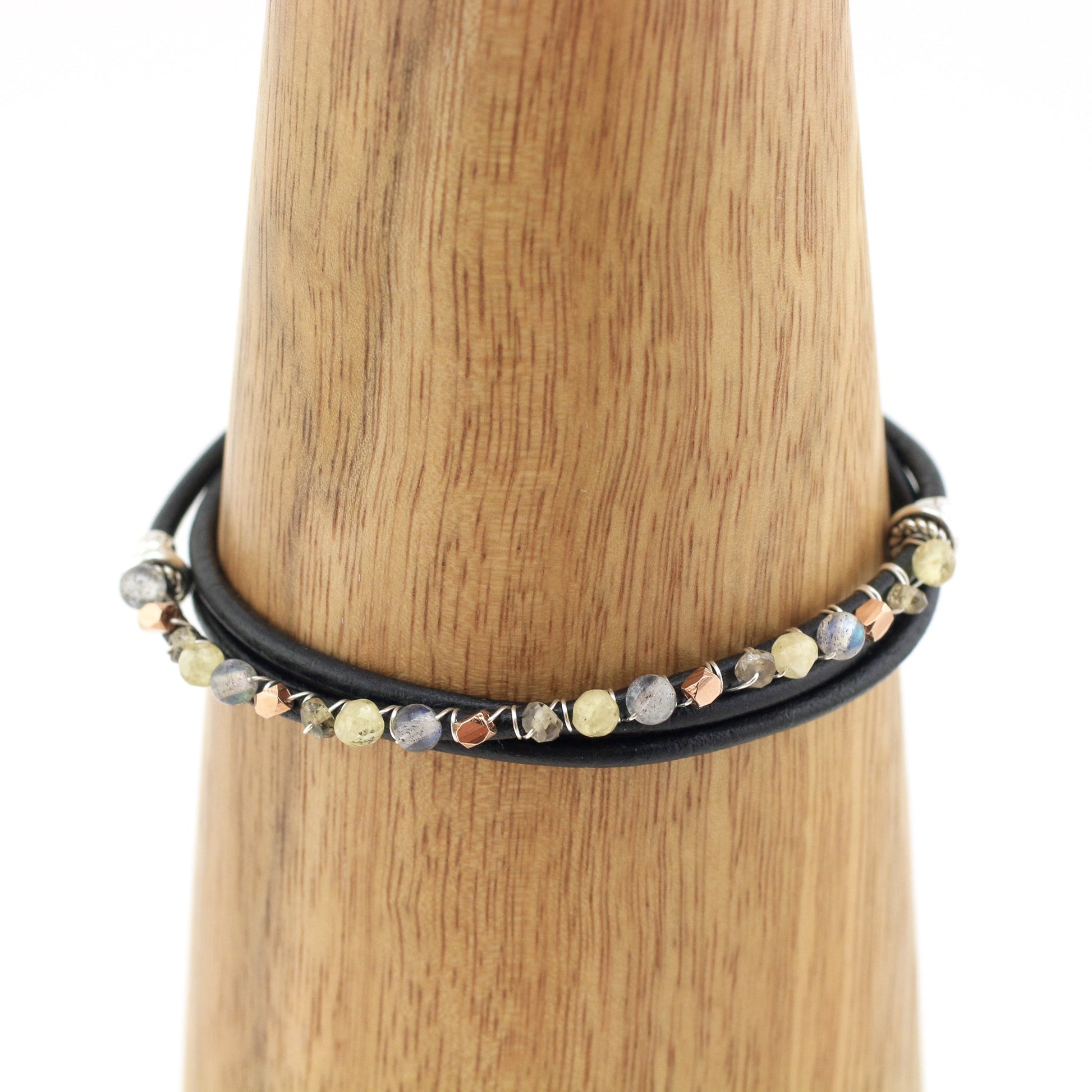 Kualoa Cowgirl Bracelet Kit - Drusy Citrine / Labradorite / Andalusite-The Bead Gallery Honolulu