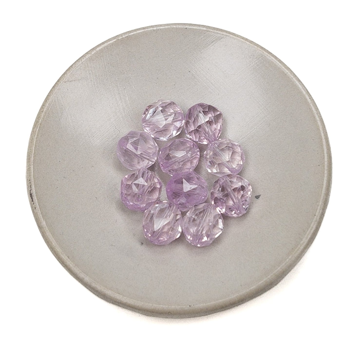 Kunzite 10mm Faceted Star Cut Bead - 1 pc.