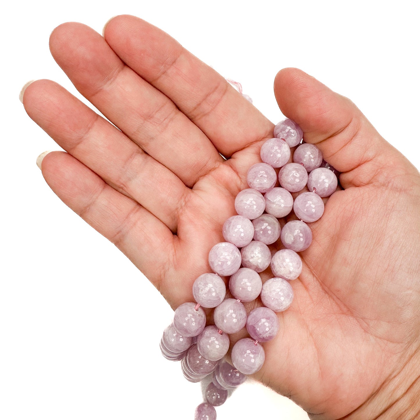 Kunzite 10mm Round Bead - 8" Strand-The Bead Gallery Honolulu