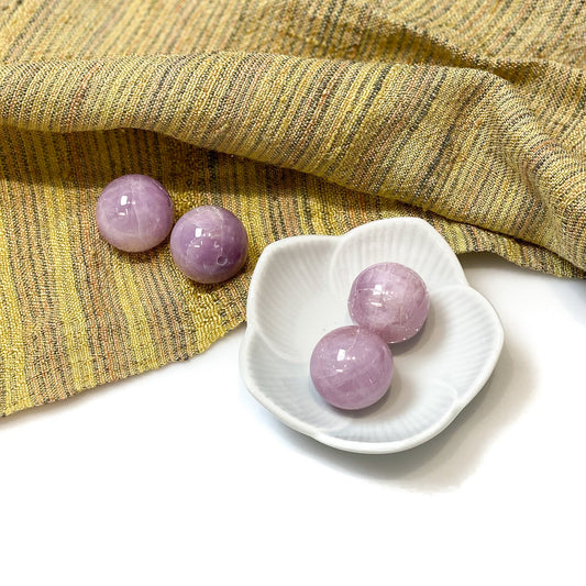 Kunzite 20mm Smooth Round Bead - 1 pc.