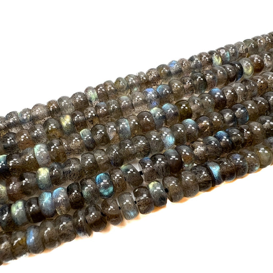 Labradorite 6mm Smooth Slice Bead (2 Quantities Available)