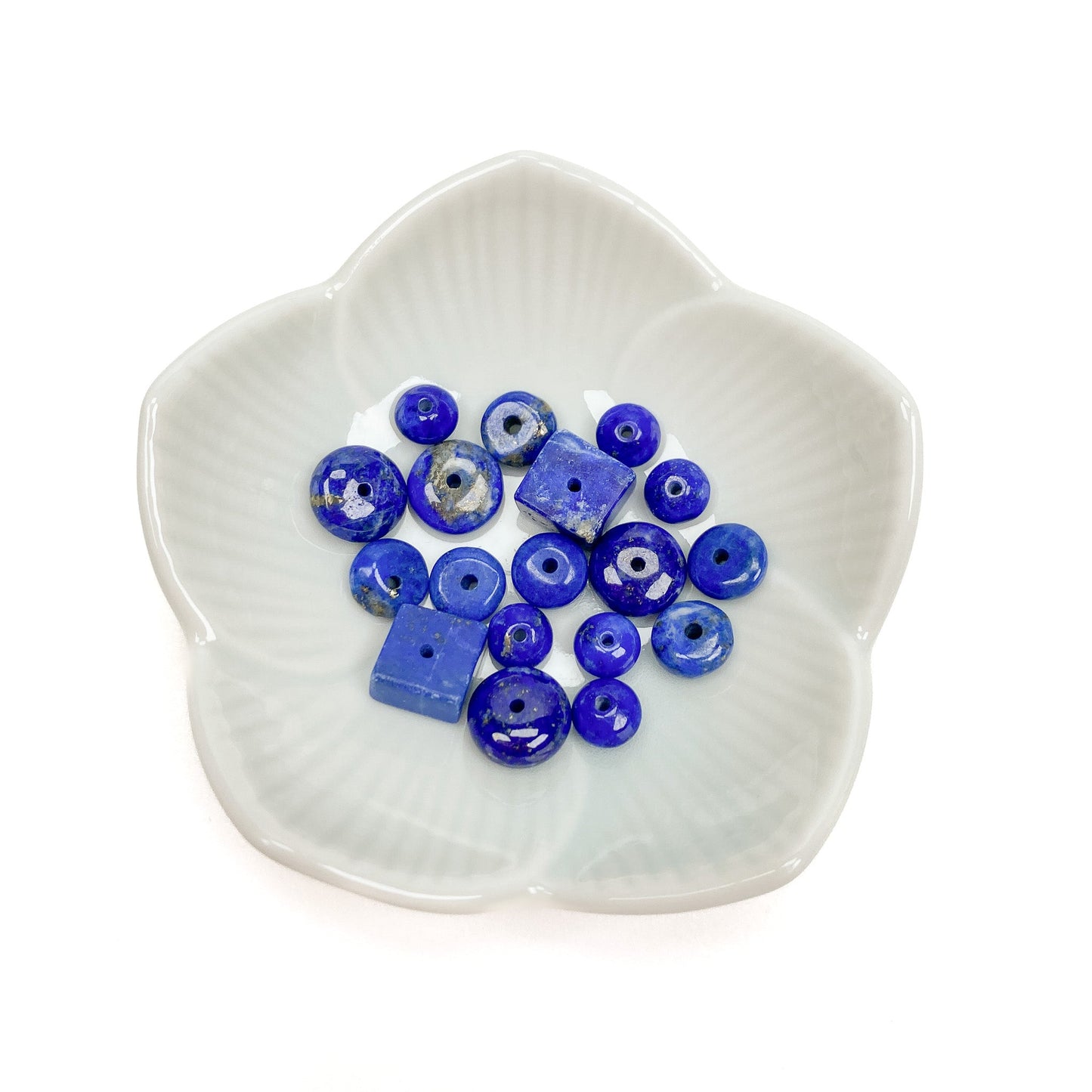 Lapis Lazuli Super Spacers Mix - 18 pcs.-The Bead Gallery Honolulu