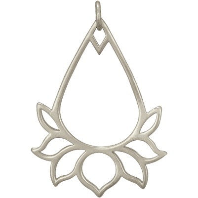 Large Lotus Drop Frame (2 Metal Options Available) - 1 pc.