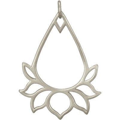 Large Lotus Drop Frame (2 Metal Options Available) - 1 pc.