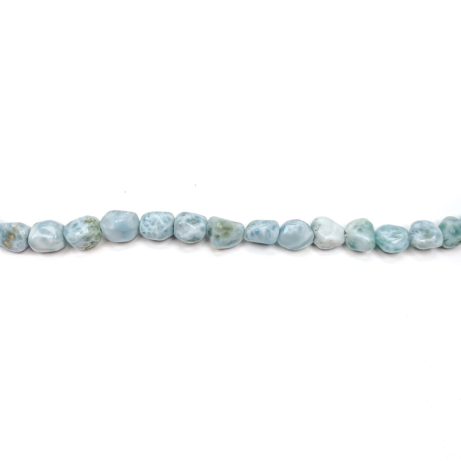 Larimar Small Nugget Bead - 8" Strand