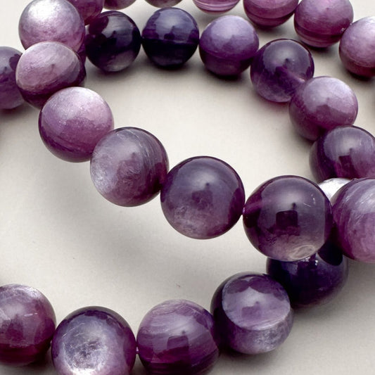 Lepidolite 10mm Smooth Round Bead - 1 pc. (P3125)