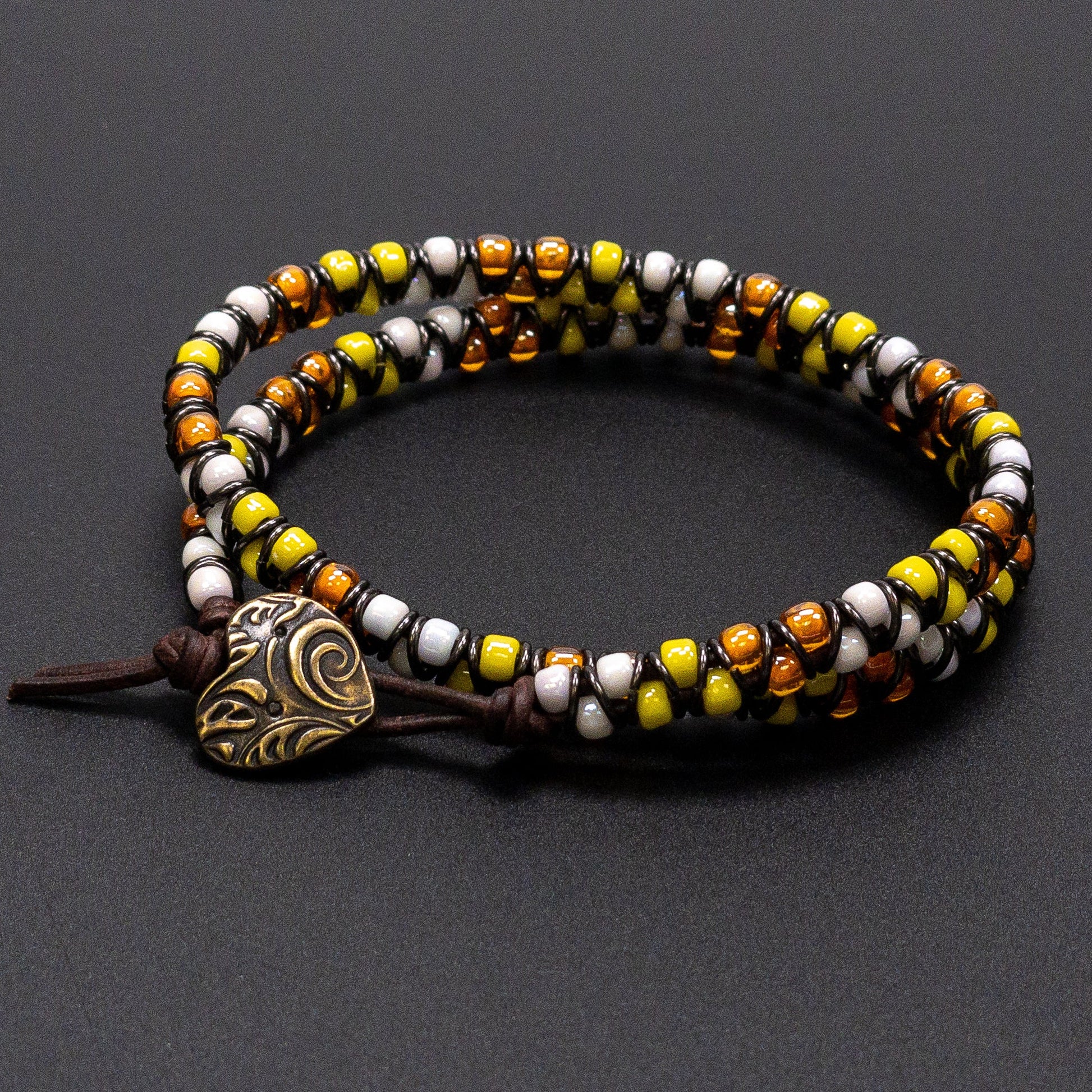 LIMITED EDITION Hula Hoop Double Wrap Bracelet Kit - Candy Corn!