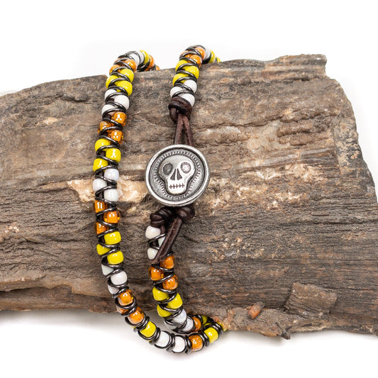 LIMITED EDITION Hula Hoop Double Wrap Bracelet Kit - Candy Corn!