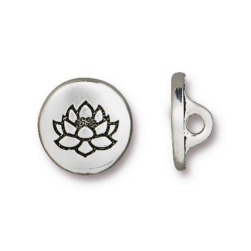 Little Lotus Button (4 Colors Available) - 2 pcs.