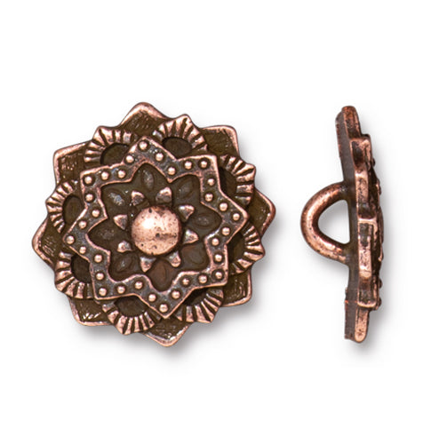 Lotus Mandala Button (3 Colors Available) - 2 pcs.