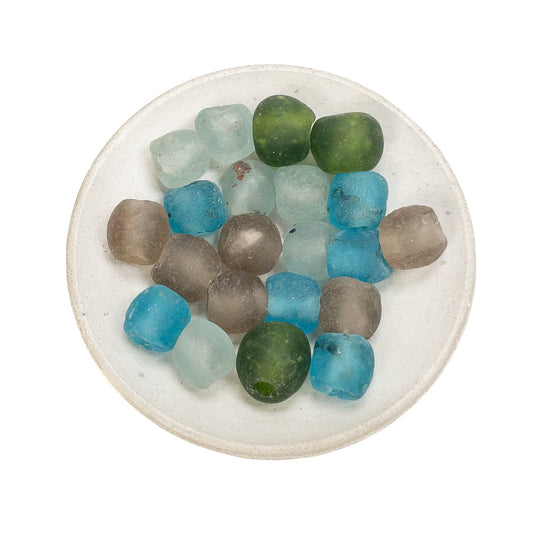 Mauka to Makai Rustic African Recycled Glass Bead Mix - 21 pcs.