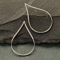 Medium Teardrop Link (Sterling Silver) - 1 pc.