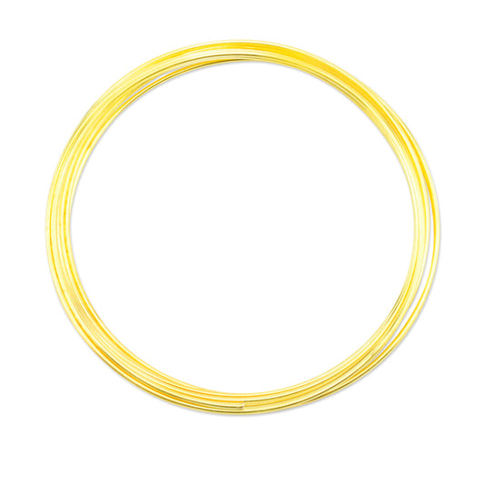 Memory Wire Heavy Duty Large Bracelet Gold Color (approx. 9 coils)-The Bead Gallery Honolulu