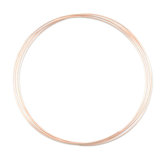 Memory Wire Heavy Duty Large Bracelet Rose Gold Color (approx. 9 coils)-The Bead Gallery Honolulu